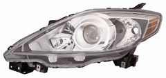 HEAD LAMP LH HALOGEN BLACK BEZEL HQ