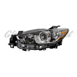 HEAD LAMP LH HID CHROME BEZEL W/BLACK TRIM HQ — photo 1