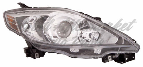HEAD LAMP RH HALOGEN BLACK BEZEL CAPA