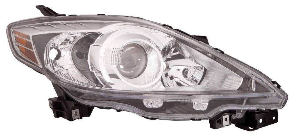 HEAD LAMP RH HALOGEN BLACK BEZEL CAPA