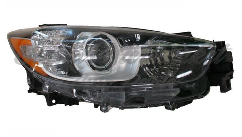HEAD LAMP RH HID CHROME BEZEL W/BLACK TRIM HQ