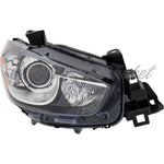 HEAD LAMP RH HID CHROME BEZEL W/BLACK TRIM HQ — photo 2