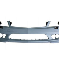 BUMPER FR PRIMED W/WASHER/AMG W/O CHROME/LED SLOTS/PARK HOLES