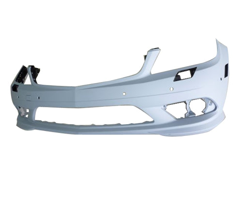 BUMPER FR PRIMED W/WASHER/AMG W/O LED DRIVE LAMP/PARK ASSIST HOLES