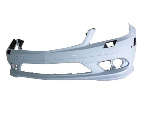 BUMPER FR PRIMED W/WASHER/AMG W/O LED DRIVE LAMP/PARK ASSIST HOLES