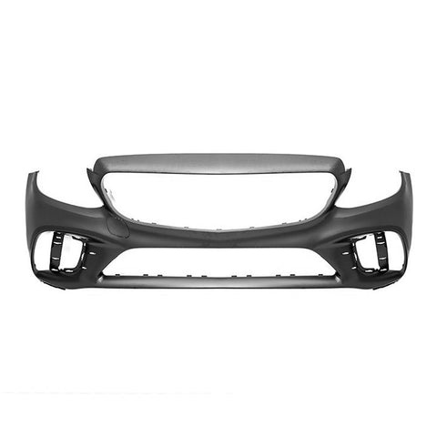 BUMPER FR PRIMED PTM W/AMG W/O ACTIVE PARK ASSIST / CAMERA CAPA