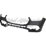 BUMPER FR PRIMED PTM W/TOW HOOK W/O PARK ASSIST SENSOR / AMG — photo 1