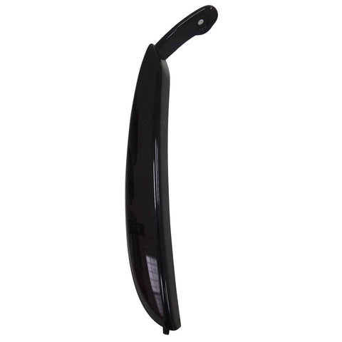GRILLE MOLDING FR RH OUTER BRIGHT BLACK ASA PLASTIC TRIM
