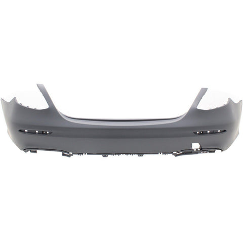 BUMPER RR PRIMED PTM FOR SPRT/ AMG W/O MOLDING GROOVES/ ACTIVE PARK ASSIST