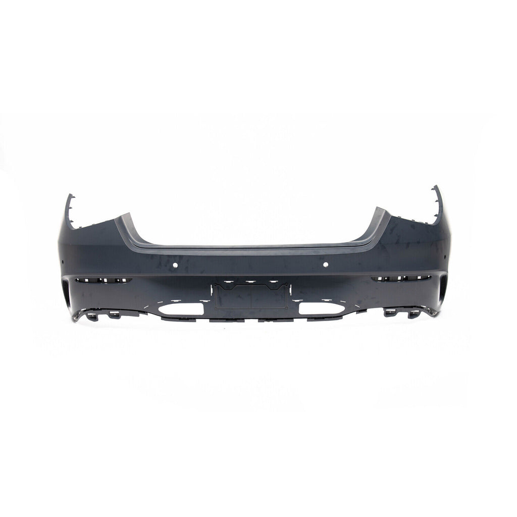 BUMPER RR PRIMED PTM W/PARK ASSIST SENSOR/ AMG CAPA
