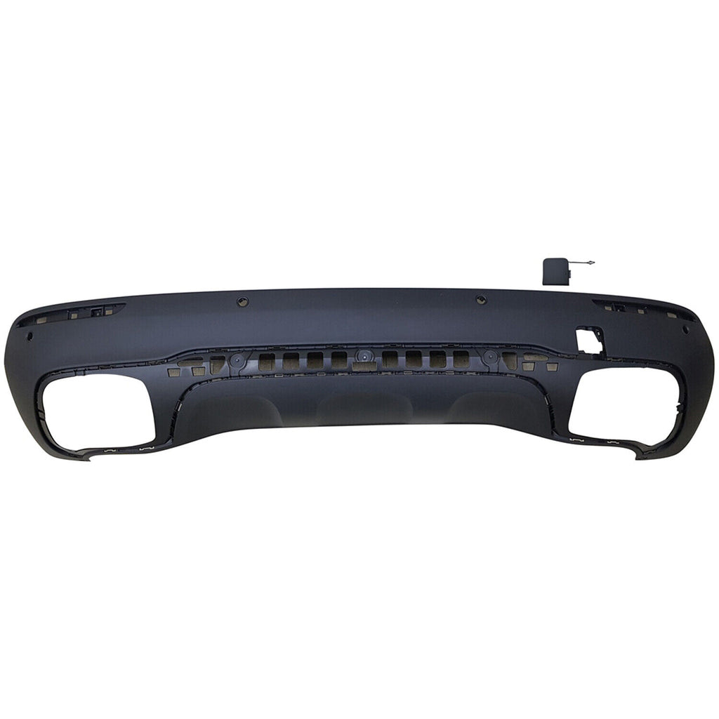 BUMPER RR LOWER TEXTURED BLACK W/TOW HOOK / 4 PARK ASSIST SENSOR W/O AMG
