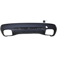 BUMPER RR LOWER TEXTURED BLACK W/TOW HOOK / 4 PARK ASSIST SENSOR W/O AMG CAPA