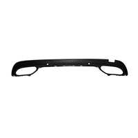 BUMPER LOWER RR W/O AMG CARBON FIBER TEXTURE BLACK