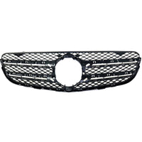 GRILLE FR MATTE BLACK W/CAMERA W/O AMG/MOLDING/EMBLEM/BASE