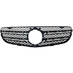 GRILLE FR MATTE BLACK W/CAMERA W/O AMG/MOLDING/EMBLEM/BASE