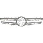 GRILLE MOLDING FR CENTER PTD SILVER W/CAMERA/ADAPTIVE CRUISE — photo 1
