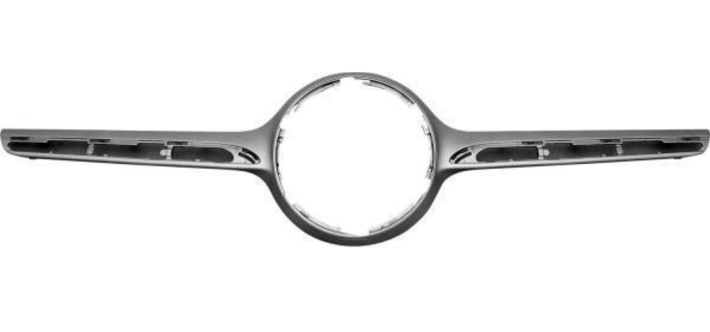 GRILLE MOLDING CENTER SILVER SINGLE BAR STYLE W/O CAMERA