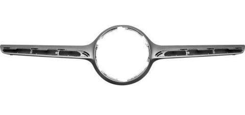 GRILLE MOLDING CENTER SILVER SINGLE BAR STYLE W/O CAMERA