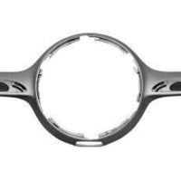 GRILLE MOLDING FR CENTER SILVER SINGLE BAR STYLE W/CAMERA