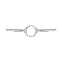 GRILLE MOLDING FR CENTER SILVER W/CAMERA/AMG