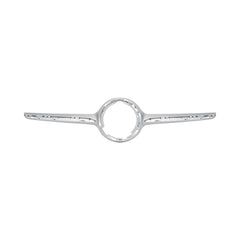 GRILLE MOLDING FR CENTER SILVER W/CAMERA/AMG