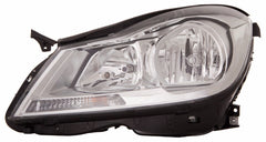 HEAD LAMP LH HALOGEN CHROME HOUSING SDN W/O CORNERING LAMP CAPA
