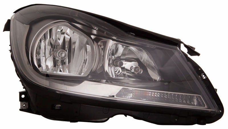 HEAD LAMP RH HALOGEN BLACK HOUSING CPE W/O CORNERING LAMP HQ