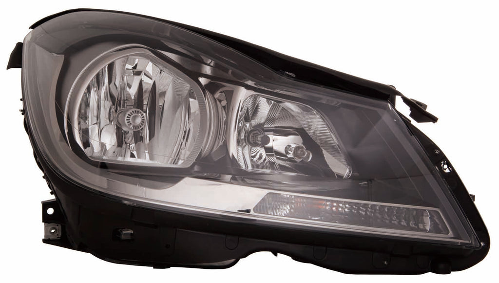 HEAD LAMP RH HALOGEN BLACK HOUSING CPE W/O CORNERING LAMP CAPA