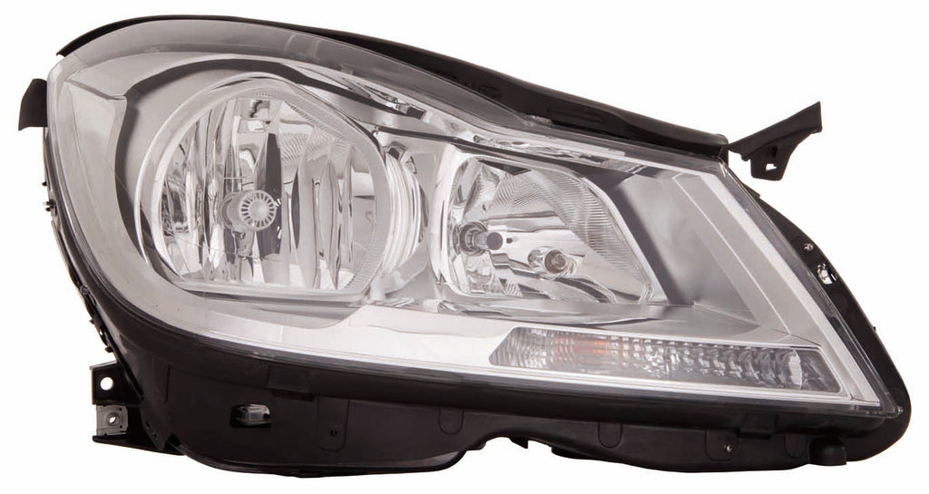 HEAD LAMP RH HALOGEN CHROME HOUSING SDN W/O CORNERING LAMP CAPA