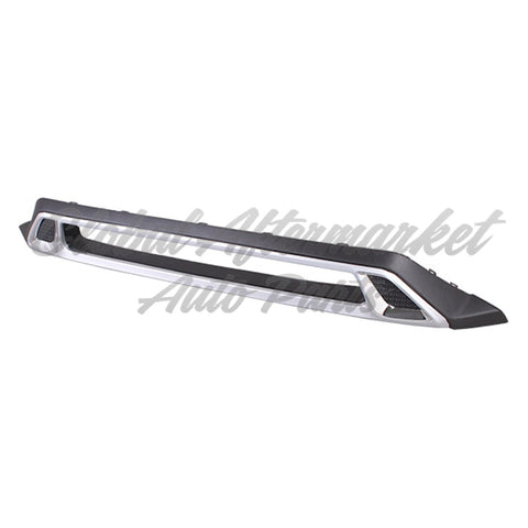BUMPER TRIM FR LOWER PARTIALLY PTD W/CHROME MOLDING