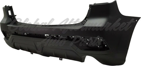 BUMPER RR PRIMED W/TEXTURED LOWER W/TOW HOOK COVER
