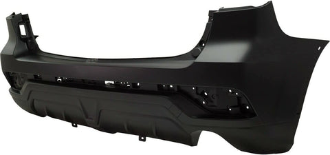 BUMPER RR PARTIAL PRIMED W/TEXTURED LOWER W/TOW HOOK COVER CAPA