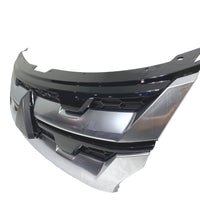 GRILLE FR SILVER/BLACK W/O EMBLEM