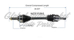 C V AXLE LH 4CYL 2.0L SOHC DOHC — photo 5