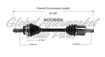 C V AXLE RH 4CYL 2.2L 80-3127 — photo 5