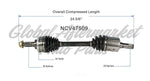 C V AXLE LH V6/4CYL 80-3925 — photo 5