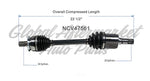 C V AXLE LH 4CYL 2.3L — photo 5