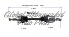 C V AXLE LH 80-4599