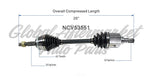 C V AXLE LH 4CYL 1.6L 80-4606 — photo 5