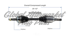 C V AXLE LH FWD