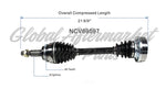 C V AXLE LH V6 3.0L FWD — photo 4