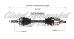 C V AXLE LH V6/4CYL AWD — photo 5