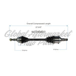 C V AXLE ASSEMBLY LH FWD — photo 5