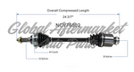 C V AXLE RH 4CYL 1.8L 80-2636 — photo 5
