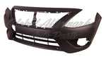BUMPER FR PRIMED W/CHROME MOULDING PTM — photo 1