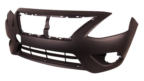 BUMPER FR PRIMED W/CHROME MOULDING PTM CAPA