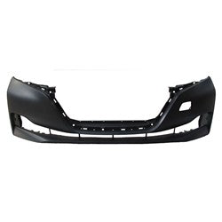 NISSAN LEAF 2018 BUMPER FR PRIMED W/LOWER VALANCE HOLE FOR S/SV/SL W/PLUS MODELS CAPA