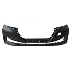 NISSAN LEAF 2018 BUMPER FR PRIMED W/LOWER VALANCE HOLE FOR S/SV/SL W/PLUS MODELS CAPA
