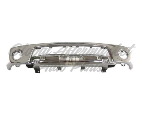 BUMPER FACE BAR FR CHROME WITH FOG LAMP HOLE W/O OFF ROAD STEEL