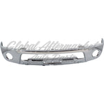 BUMPER FACE BAR FR CHROME W/FOG LAMP HOLE STEEL — photo 2